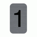 LOT DE 7 - PLAQUE DE SIGNALISATION CHIFFRES 
