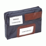 LOT DE 2 - POCHETTE CAISSE ALBA 28 X 18 CM BLEU