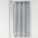 RIDEAU VOILE EFFET LIN 140X280CM ZAZY GRIS