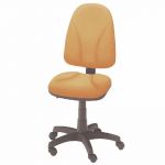 SEPOINT SIÈGE DE BUREAU TEAM  - TISSU REMBOURRÉ - DOSSIER  ABRICOT- ASSISE ABRICOT