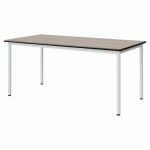 TABLE MALIBU 160X80 T5 4P STRA ANTIB ACACIA/NOIR BLC 9016