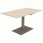 TABLE MANO RÉG. 140X80 STR ALAISÉ ÉRABLE G. BLC PAST/NOISET - MOBIDECOR