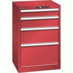 ARMOIRE ROUGE 564X572X850 AVEC 4 TIR. 75KG _ 79.380.070 - LISTA