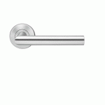 BÉQUILLE DOUBLE SUR ROSACE SLIM STYLE BE300B À CLIPSER EN INOX SATINÉ - BEC-DE-CANE KARCHER DESIGN