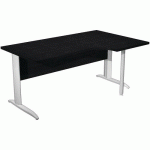BUREAU 90° PIEDS L MÉTAL FAST - 160CM - NOIR - BLANC