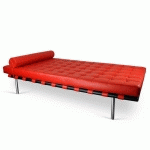 DAYBED BARCELONA 198 CM - ROUGE
