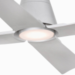 FARO BARCELONA VENTILATEUR PLAFOND TYPHOON L LAMPE LED IP44 GRIS