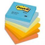 POST-IT LOT DE 6 BLOCS REPOSITIONNABLES COLORIS RELAXANTE DIMENSIONS 76X76MM 654ML