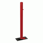 POTELET RABATTABLE SOLIBLOC Ø76MM CARREFOUR ZINC ROUGE 3004 - PROCITY