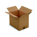 RAJA CAISSE AMÉRICAINE CARTON SIMPLE CANNELURE - L.INT. 31 X L.22 X H.25 CM - KRAFT BRUN - LOT DE 25