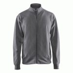 SWEAT ZIPPÉ GRIS TAILLE 4XL - BLAKLADER