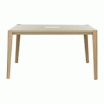 TABLE DE RÉUNION ABSOLU L 160 X P 140 CM PIÉTEMENT FRÊNE DÉCOR CHÊNE CLAIR