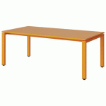 TABLE MALIBU 160X80 T3 SOUDÉ STR ABS ORANGE U340/ORANGE 1028