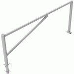 BARRIÈRE PIVOTANTE GALVANISÉ À BÉTONNER POUR CADENAS-3000MM - SCHAKE