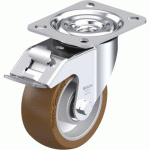 BLICKLE - ROULETTE PIVOTANTE À FREIN Ø 100MM BANDAGE POLYURÉTHANE PU 250KG - L-ALB 101K-FI
