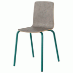 CHAISE MALIBU 4P T7 COQUE BÉTON CHIC F146 / ALU BLEU 5018