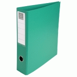 CLASSEUR REMBORDÉ PVC 4 ANNEAUX EN D DE 50MM EN 3ÈME DE COUVERTURE - A4 MAXI - VERT - LOT DE 10