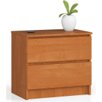 AKORD - COMMODE K60 AULNE 60 CM 2 TIROIRS FAÇADE AULNE 60X40X55 CM