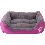 LITZEE - COUCHAGE POUR CHIEN - PANIER POUR CHIEN ET CHAT - 5442CM(ROSE ROT)