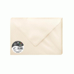 LOT DE 2 - PAQUET DE 20 ENVELOPPES POLLEN 162X229MM 120G/M² - IVOIRE IRISÉ