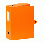 LOT DE 4 - BOÎTE DE CLASSEMENT PLASTIQUE ESSENTIEL VIQUEL DOS 10 CM COULEUR ORANGE