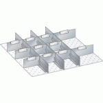 MATÉRIEL DE SUBDIVISION POUR TIROIRS 459X459X100MM - LISTA