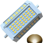 R7S LED J118 118MM DIMMABLE AMPOULE 30W RÉCHAUFFEZ LA LUMIÈRE 3000K BLANC CHAUD AC 220V 3000LM FIN J PROJECTEUR DE J LED POUR ÉQUIVAUT R7S 300W 400W
