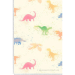 PAPIER PEINT CHAMBRE ENFANT BEIGE AVEC MOTIF DINOSAURE TAPISSERIE CHAMBRE BÉBÉ ANIMAUX MULTICOLORES PAPIER PEINT INTISSÉ CHAMBRE GARÇON - COLORÉ,