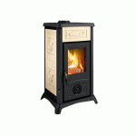 POÊLE À BOIS EN FONTE ÉMAILLÉE LIBERTY PANNA - 6 KW - GEMMA LA NORDICA EXTRAFLAME