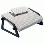 REPOSE-PIEDS RELAX, AJUSTABLE EN HAUTEUR, GRIS CLAIR