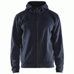 SWEAT ZIPPÉ À CAPUCHE MARINE FONCÉ/NOIR TAILLE XXXL - BLAKLADER