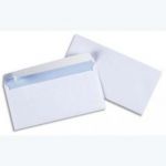 5 ETOILE BOÎTE DE 500 ENVELOPPES DL 110X220MM BLANC 75 G À FENÊTRE 35X100 AUTO-ADHÉSIVE