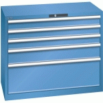 ARMOIRE BLEU CAP. 1023X572X850 AVEC 5 TIR. 200KG - LISTA