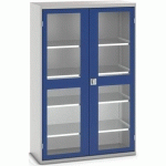 BOTT 1 ARMOIRE VERSO PORTES TRANSPARENTES AVEC 4 TABLETTES 1300X550X2000_BOTT