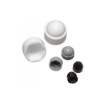 GOETTGENS S.A. - CACHE ÉCROUS PLASTIQUE - 100 PIÈCES NOIR 16 MM - NOIR