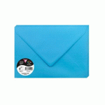 LOT DE 2 - PAQUET DE 20 ENVELOPPES POLLEN 162X229MM 120G/M² - BLEU TURQUOISE