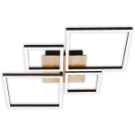 BRILONER - PLAFONNIER LED LEUCHTEN FRAME, 48 W, 4000 LM, IP20, NOIR, MÉTAL-PLASTIQUE-BOIS, INTENSITÉ LUMINEUSE VARIABLE, 75 X 47 X 7,3 CM