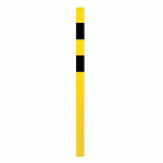 POTEAU ACIER LAQUÉ 70X70 MM JAUNE NOIR À SCELLER - CROSO