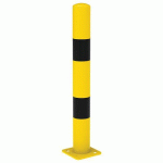 POTEAU DE PROTECTION Ø 11.4 CM - JAUNE AVEC BANDES NOIRES - PROCITY