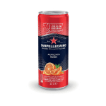 SAN PELLEGRINO ARANCIATA ROSSA CANETTE DE FORMAT SLIM - LOT DE 24 CANETTES DE 33 CL