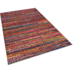 WELLHOME - TAPIS SALON EN POLYESTER IMPRESSIONIST ROUGE - 60X100CM - ROUGE