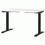 BUREAU RÉGLABLE ÉLECTRIQUE GW-MAILAND-120CM-BLANC/NOIR - GERMANIA