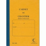 CARNET DE CHANTIER, RELEVÉ MENSUEL, 190 X 130 MM - LOT DE 2