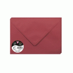 LOT DE 2 - PAQUET DE 20 ENVELOPPES POLLEN 162X229MM 120G/M² - BORDEAUX