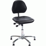 SIÈGE D'ATELIER COMFORT - MEDIUM - PATIN - NOIR - GLOBAL PROFESSIONAL SEATING