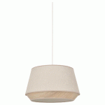 SUSPENSION DIAMANT EN COTON ET DÉCORATION EFFET BOIS Ø 38 CM - MANUTAN COLLECTIVITÉS