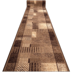 TAPIS DE COULOIR ANTIDÉRAPANT ESSENZA BEIGE 67 CM BROWN 67X440 CM