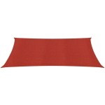 VOILE D'OMBRAGE 160 G/M² ROUGE 3.5X4.5 M PEHD - ROUGE