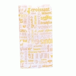 SACHET CROISSANTS PAROLE 32 G/M² 14+7X26 CM CELLULOSE BLANC (VENDU PAR 500)