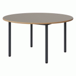 TABLE MALIBU Ø 120 T4 4P STRA ALAISÉ GRIS U727/GRIS 7016